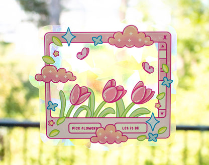 Tulip Dreams Suncatcher Sticker