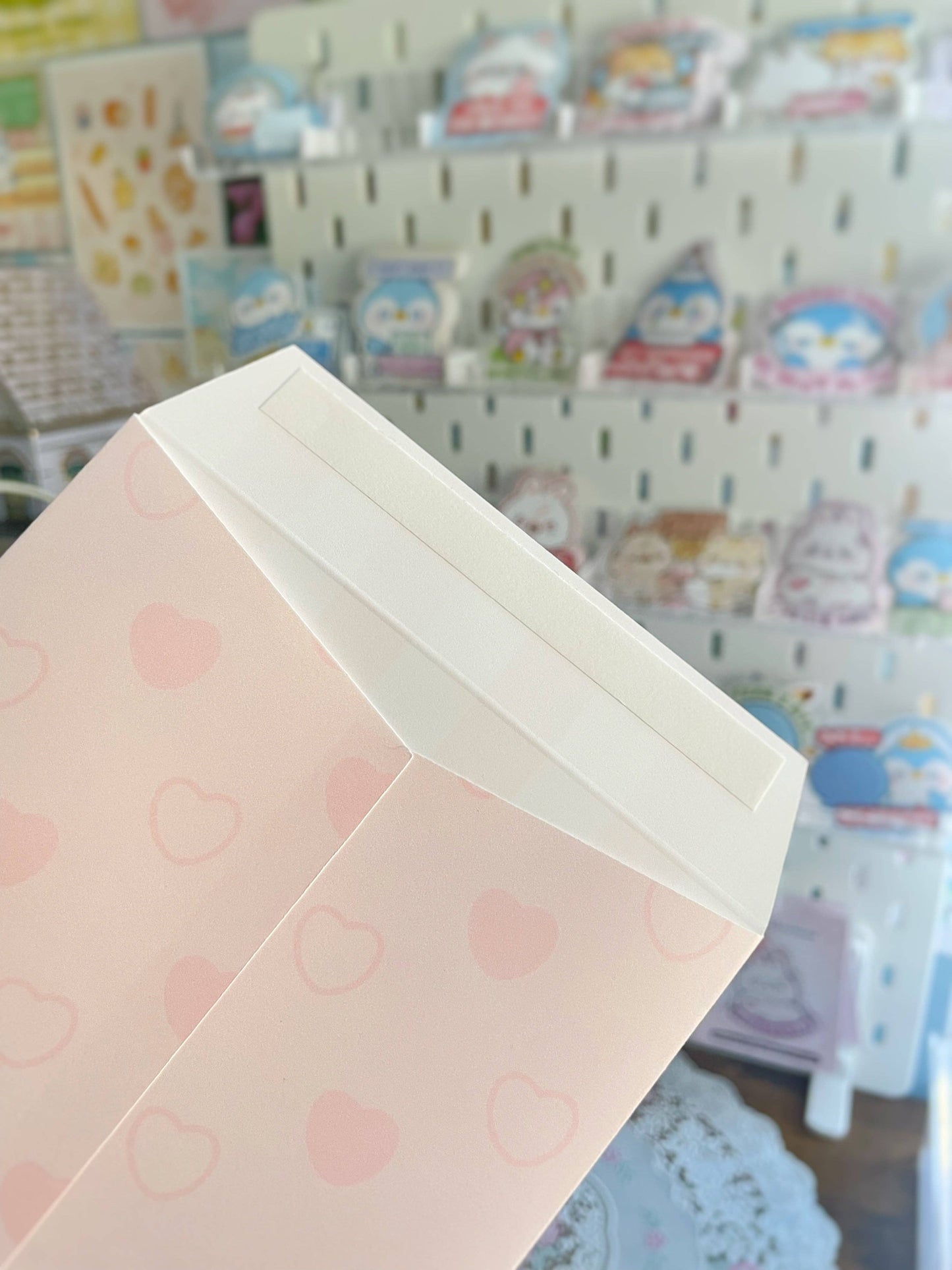 Valentines Day Penguin Paper & Envelope Stationery Set