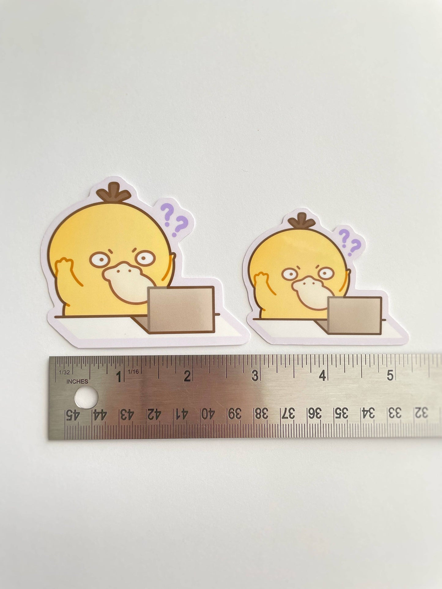 Silly Psyduck Waterproof Stickers: Hehe / Mini