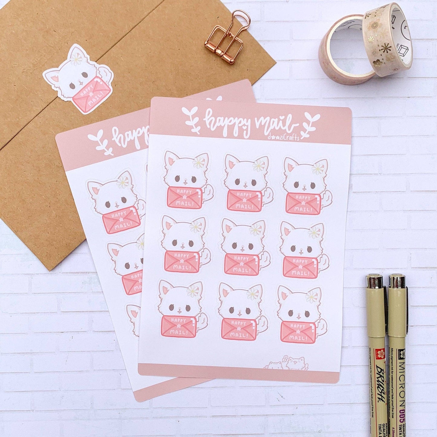 Doozi Happy Mail Sticker Sheet