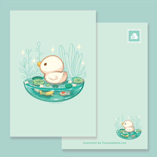 Postcard Ponder Pond