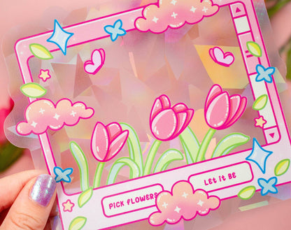 Tulip Dreams Suncatcher Sticker