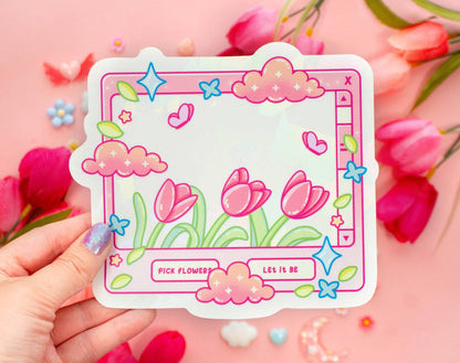 Tulip Dreams Suncatcher Sticker